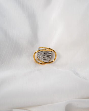 Δαχτυλίδι Χρυσό και Ασημί