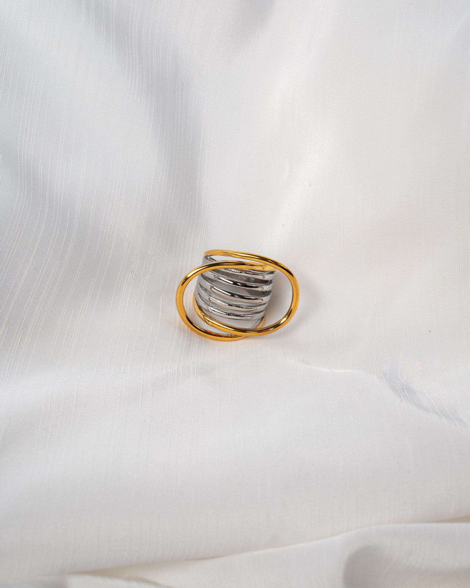 Δαχτυλίδι Χρυσό και Ασημί