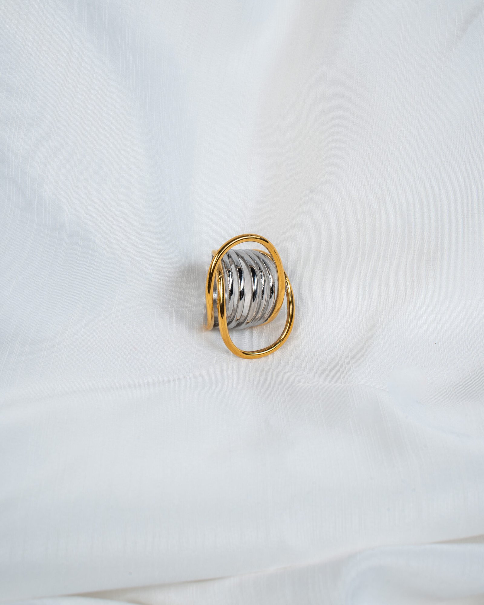 Δαχτυλίδι Χρυσό και Ασημί