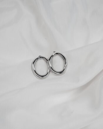 Σκουλαρίκια Ασημί Στρογγυλά