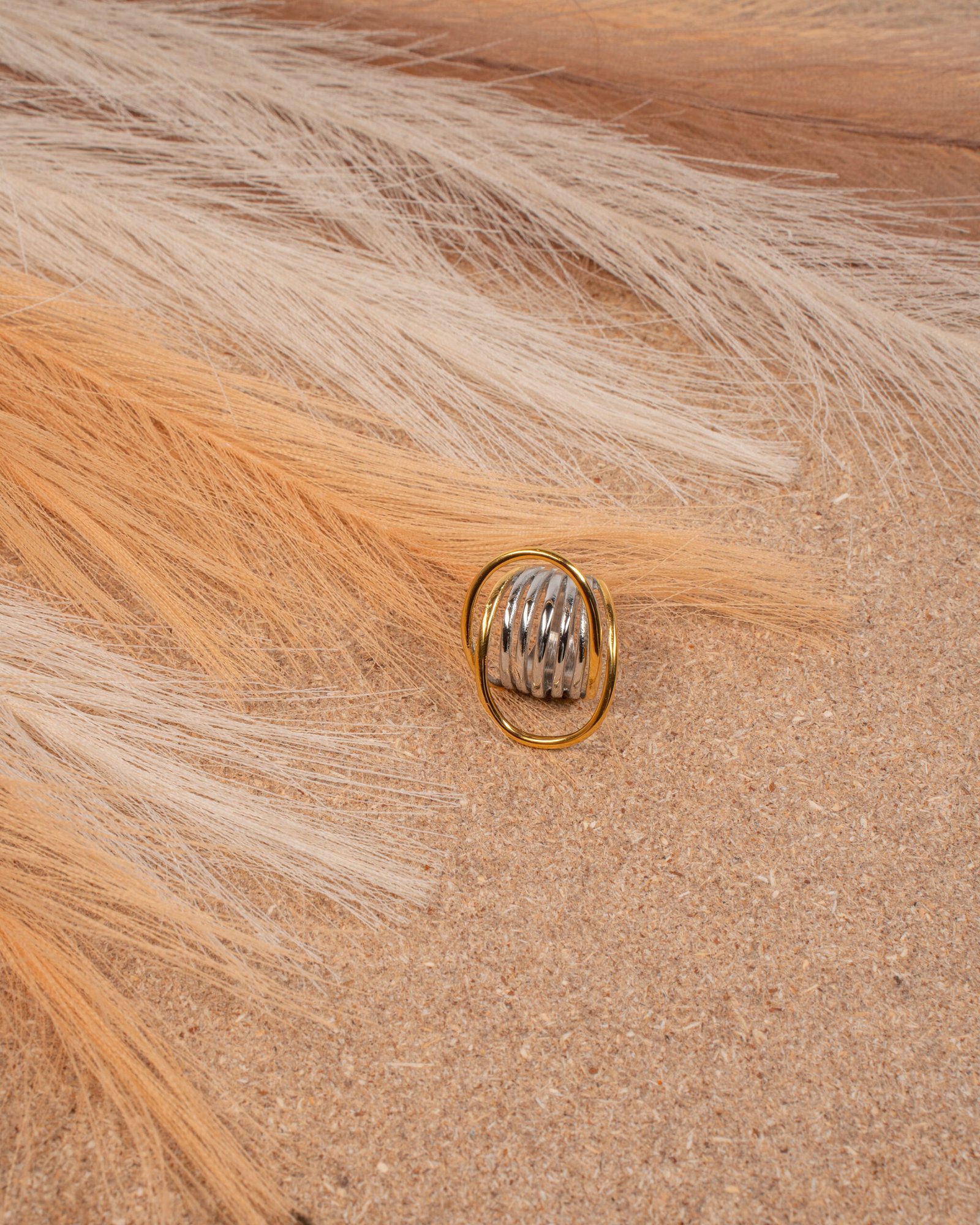 Δαχτυλίδι Χρυσό και Ασημί