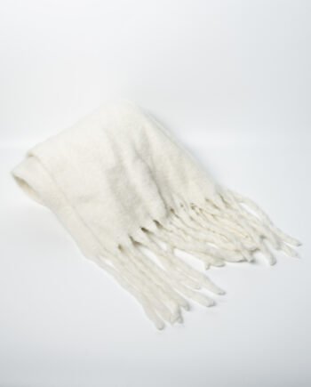 Κασκόλ Μάλλινο Άσπρο