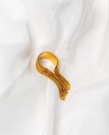 Δαχτυλίδι Χρυσό με Φούντα